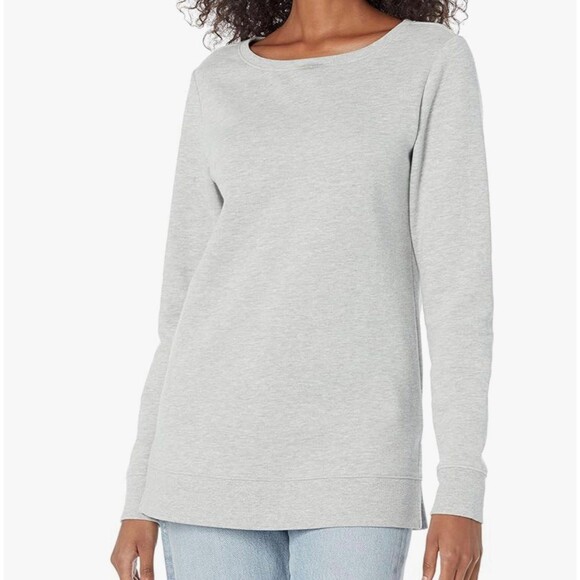 Amazon Essentials Fleece Tunic Sweatshirt Size XL Rust New With Tag - Picture 8 of 8